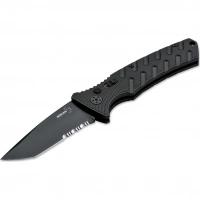 Автоматический складной нож Boker Strike Tanto All Black, сталь AUS-8, рукоять алюминий купить в Кемерове