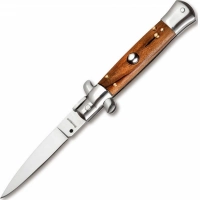 Автоматический складной нож нож Magnum Sicilian Needle Olive Wood, сталь 440A, рукоять дерево, 01MB279 купить в Кемерове