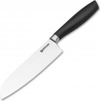 Кухонный нож шефа Bker Core Santoku, 163 мм, сталь X50CrMoV15, рукоять пластик купить в Кемерове