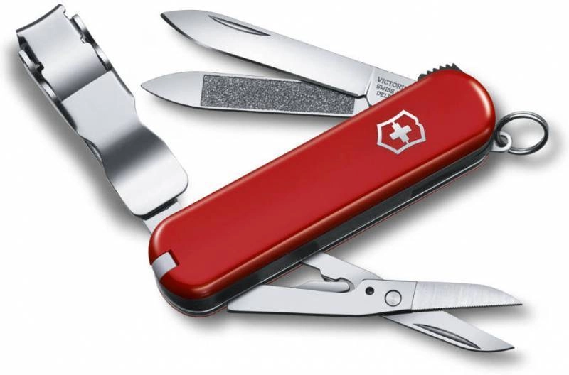 Нож-брелок Victorinox Nail Clip 580 (0.6463) 8 функций, красный