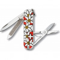 Нож перочинный Victorinox Edelweiss 0.6203.840 58мм 7 функций дизайн рукояти Эдельвейс купить в Кемерове