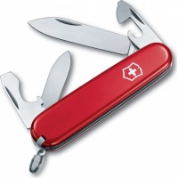 Нож перочинный Victorinox Recruit, сталь X55CrMo14, рукоять Cellidor®, красный купить в Кемерове