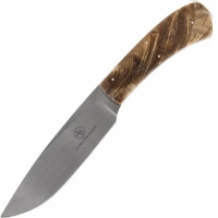 Нож с фиксированным клинком Arno Bernard Leopard, сталь N690, рукоять Spalted Maple купить в Кемерове