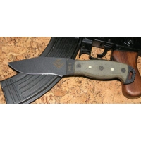 Нож с фиксированным клинком Ontario «NS-4 Black Canvas Micarta Handle» купить в Кемерове