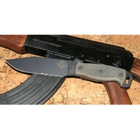 Нож с фиксированным клинком Ontario «RD6 Black Micarta», серрейтор купить в Кемерове