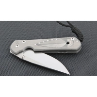 Нож складной Chris Reeve Large Sebenza 21 Unique Graphics In Reverse Silver Contrast, сталь CPM-S35VN, рукоять титан купить в Кемерове