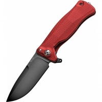 Нож складной LionSteel SR11A RB RED, сталь Uddeholm Sleipner® Black Finish, рукоять алюминий (Solid®), красный купить в Кемерове