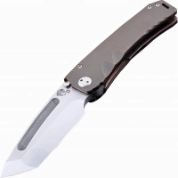 Нож складной Medford Marauder Tanto, сталь D2 Tool Steel, рукоять титановый сплав, бронзовый купить в Кемерове