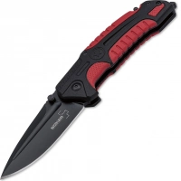 Нож складной Savior 1 — Boker Plus 01BO320, сталь Sandvik™ 12С27 EDP, рукоять термопластик FRP, чёрно-красный купить в Кемерове