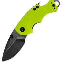 Нож складной Shuffle — KERSHAW 8700LIMEBW, сталь 8Cr13MoV c покрытием BlackWash™, рукоять текстурированный термопластик GFN зелёного цвета купить в Кемерове