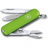 Нож Victorinox Classic SD Colors, Smashed Avocado (0.6223.43G) светло-зелёный, 7 функций 58мм купить в Кемерове