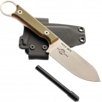 Нож White River FIRECRAFT 3.5 Pro StoneWash, сталь CPM S35VN, рукоять G10 зеленая/оранжевая купить в Кемерове